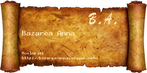 Bazarea Anna névjegykártya